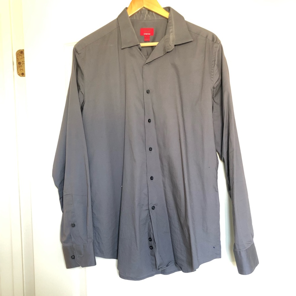 Grey Alfani slim fit dress shirt 15-15.5 34-35